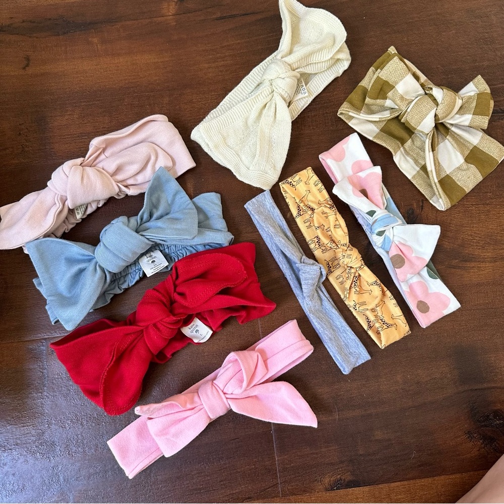 Baby girl bow bundle